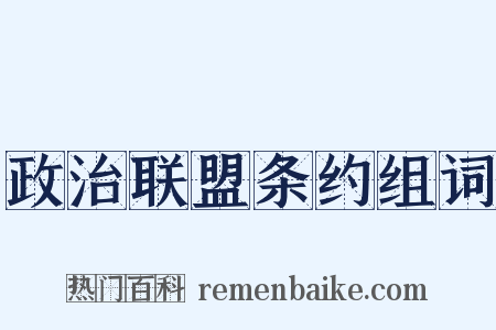 政治联盟条约组词是什么意思的图片